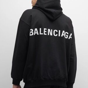 Balenciaga Men's Black Sweatshirt
